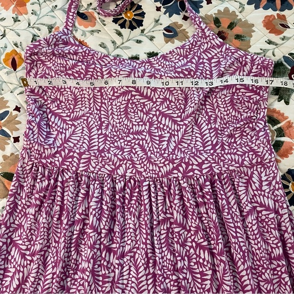 Tommy Bahama Purple and White Patterned Halter Dress - Picture 6 of 8